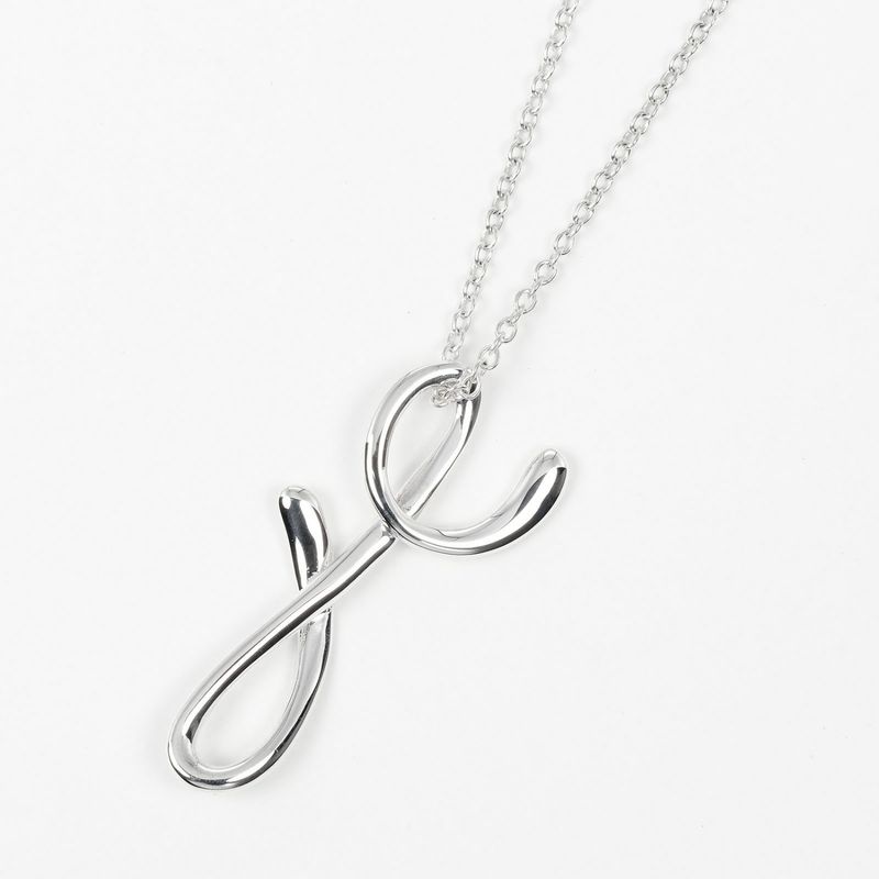 Tiffany & Co Letter Y Initial Y Silver 925 Ladies 2.35g Necklace