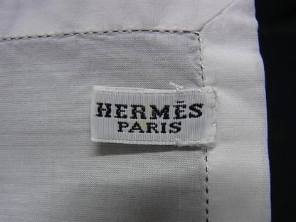 Hermes Evelyn 100% Cotton Handkerchief Pocket Chief Ladies Men White