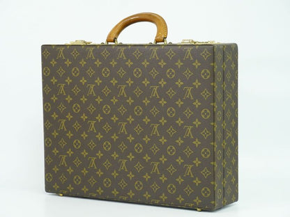 Authentic Louis Vuitton LV Crusher Monogram Attache Case Handbag Brown M53124