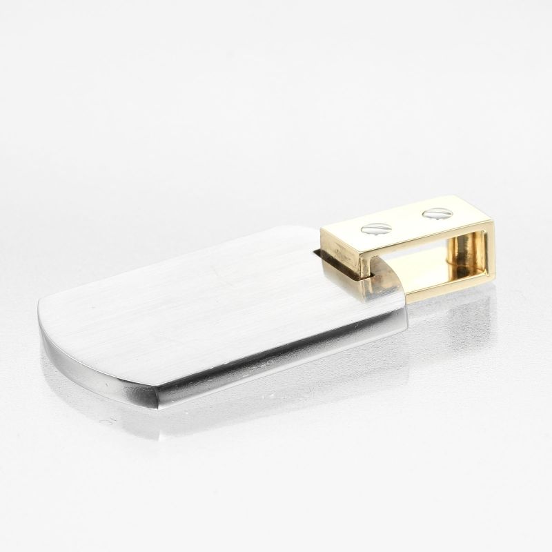 Cartier Santos 100 18K Yellow Gold And Stainless Steel Ladies 14.6g Pendant Top