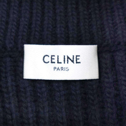 Celine Vareuse Sweater Wool Cashmere Valuse Knit Sweater 2ad0o274x.07ny Navy XS