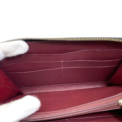 Cartier Must De Cartier Round Zip International Wallet Long Wallet Leather
