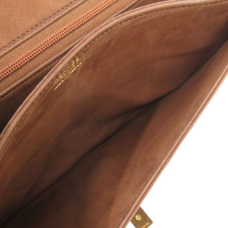 Hermes Alcazar Dobris Brown Stamped 0E (1975) Shoulder Bag 0156 Hermes