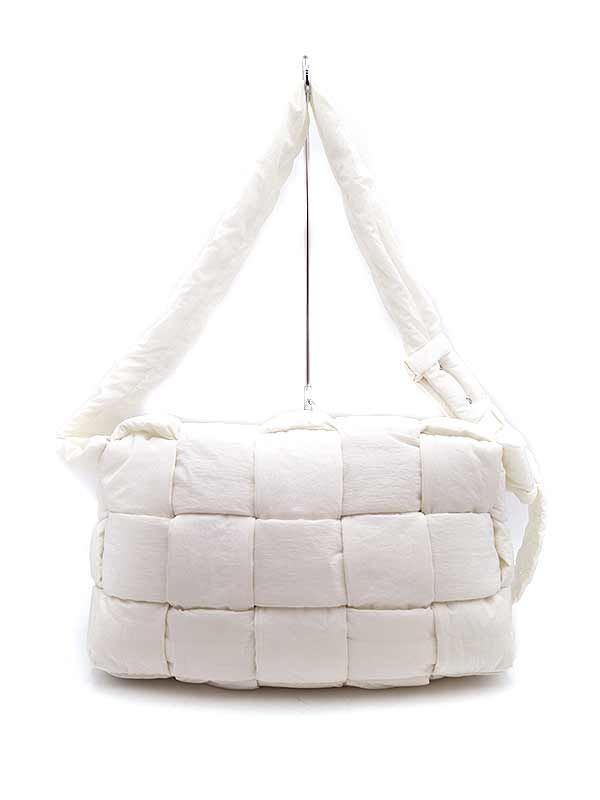 Bottega Veneta Maxi Padded Tech Cassette White Size: