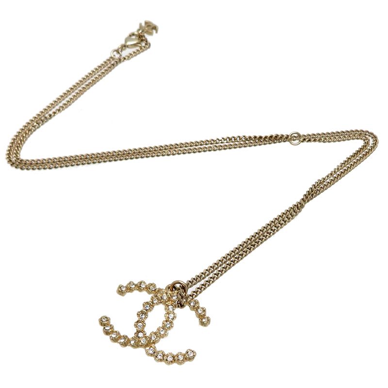Chanel Coco Mark Rhinestone Necklace