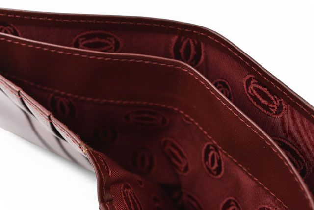 Cartier Fold Wallet Vintage Cartier Men's Wallet Must De Cartier Bordeaux