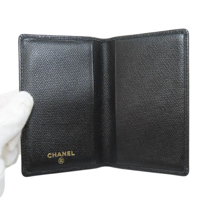 Chanel Coco Button Card Case Calf Women