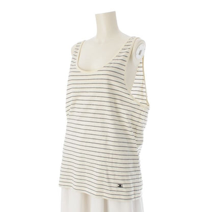 Celine Triomphe Striped Tank Top 2x393680i Ivory L