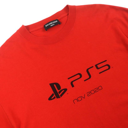 Balenciaga 21AW 651795 PS5 Playstation 5 100% Cotton Unifit Crew Neck Oversized