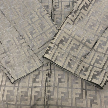 Fendi Nylon Jacket Zucca Print Nylon Brown