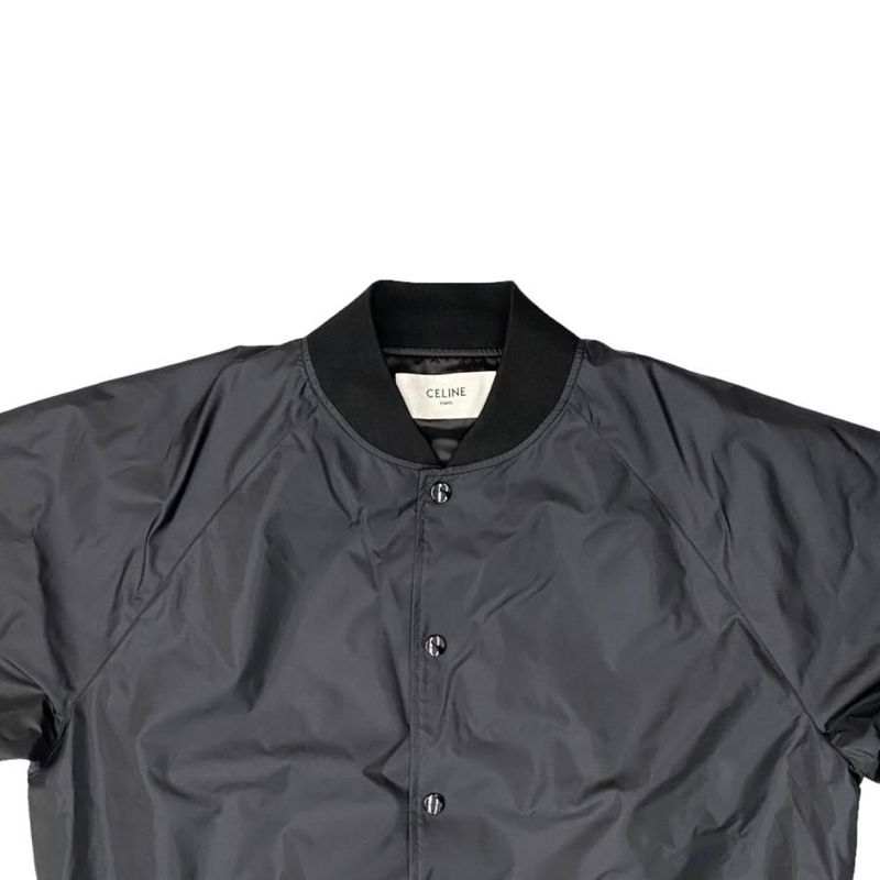 Celine Jacket Boy Doll Print Coach Jacket 2w751495m 48 Size Nylon Black White