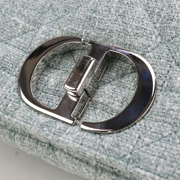 DIOR Small Cannage Dior Caro M9241 Shoulder Bag Tweed Women's