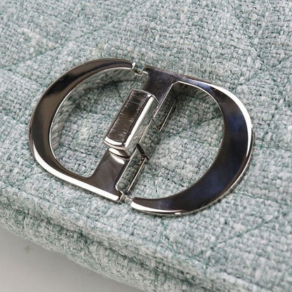 DIOR Small Cannage Dior Caro M9241 Shoulder Bag Tweed Women's