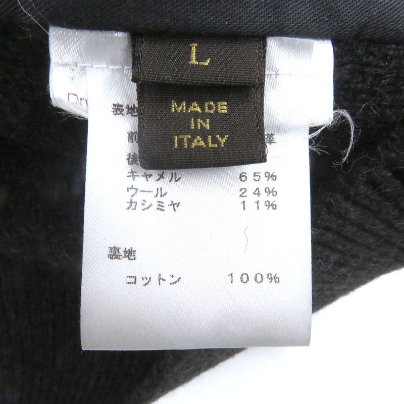 Louis Vuitton Han96wf94 Camel Cashmere Blend Halaco-switched Logo Long Sleeve