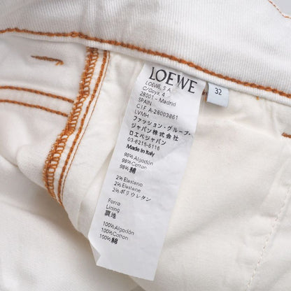 Loewe Denim Pants Size 32 White Denim Jeans Made In Italy 20250328 Ra3884