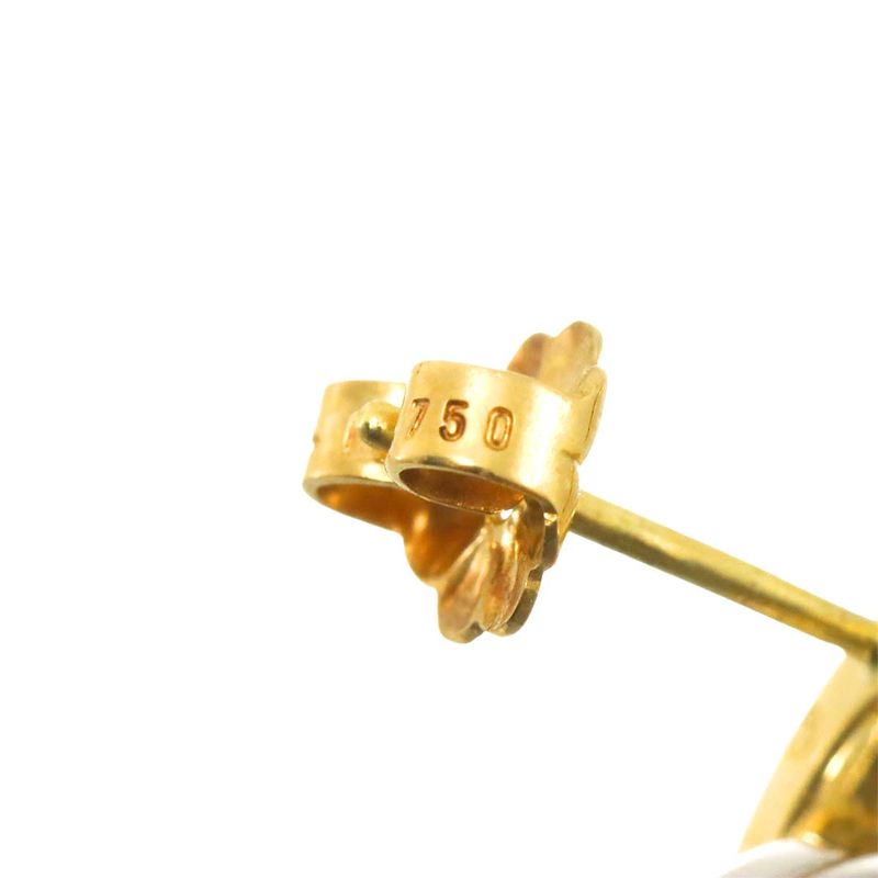 Tiffany & Co Tiffany & Co Double Circle Earrings YG SV Yellow Gold Silver 750