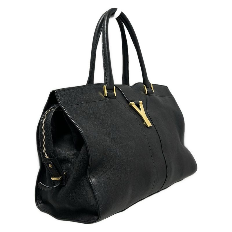 Yvessaint Laurent Handbag Cabas Susic 311220 Black Leather