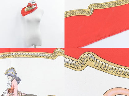 Authentic Hermes Scarf Carré 90 Reprise Riding Landscape Scarf Shawl Bandana