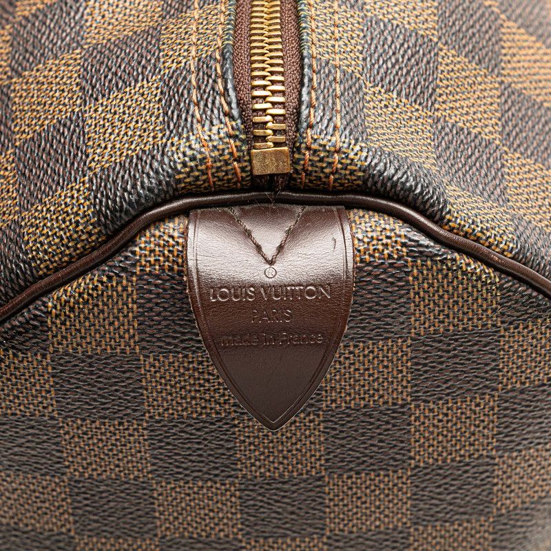 Louis Vuitton Damier Speedy 30 N41183 Brown PVC Leather Women Louis Vuitton