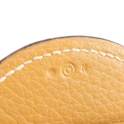 Hermes Phaco Marked O Leather Second Bag Clutch Pouch Commuter Business Beige