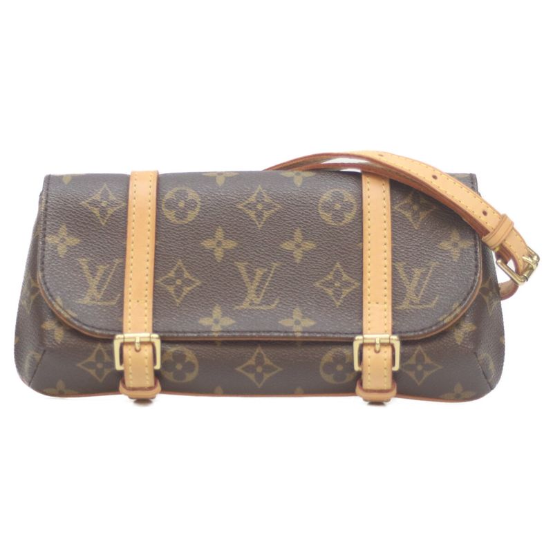 Louis Vuitton 05 M51159 Monogram Pochette Marel Shoulder Bag Handbag Pochette