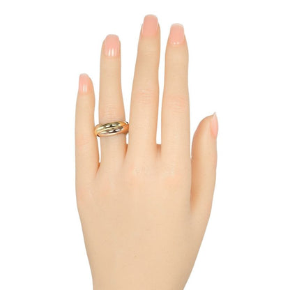 Cartier Trinity 3.8mm (0.15in) Band 18K Gold (YG X PG X WG) No 10 Ladies 11g
