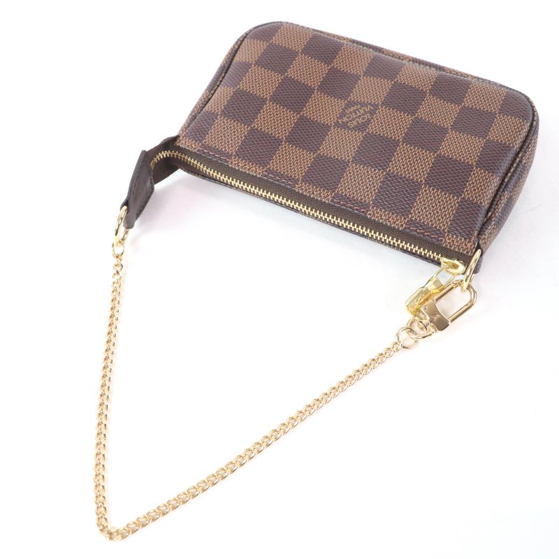 Louis Vuitton N58009 Mini Pochette - Accessoire Damier Ebène Brown Made In