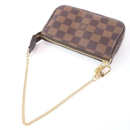 Louis Vuitton N58009 Mini Pochette - Accessoire Damier Ebène Brown Made In