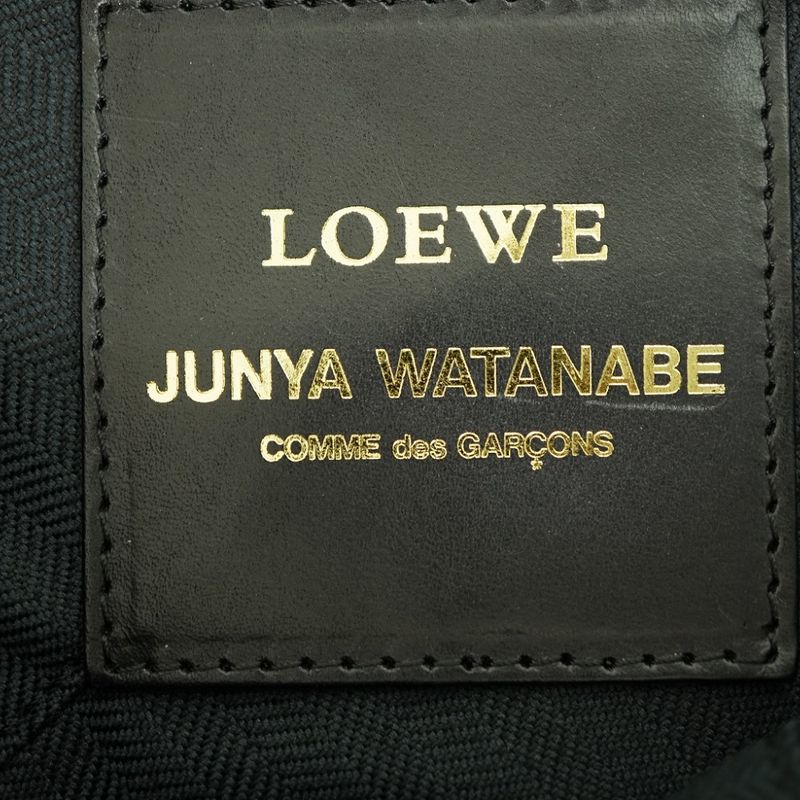 Loewe X Comme Des Garcons Junya Watanabe Tote Bag Leather Black 1622loewe