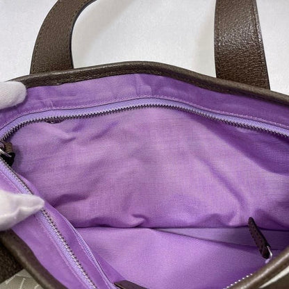 Bulgari Tote Bag Lolita Beige Brown Logomania Excellent Condition