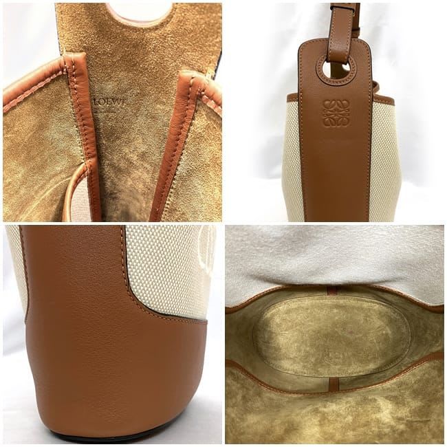 Loewe Shoulder Bag Brown Beige Anagram