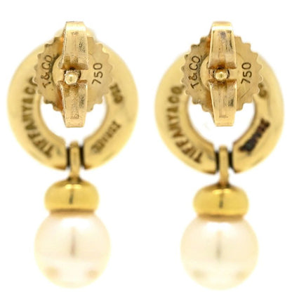 Tiffany & Co Tiffany & Co Earrings Pearl Earrings 18k Yellow Gold Pearl White X