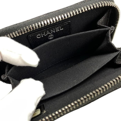 Chanel Card Case Coin Case Chain Me Coin Purse Matelasse Goatskin Coco Mark