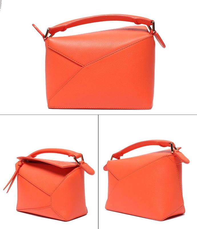 Loewe 2way Handbag Shoulder Bag Crossbody Soft Grain Calf Puzzle Edge Bag Mini