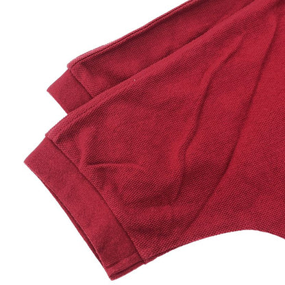 Saint Laurent Paris Cropped Short Sleeve Knit Polo Shirt 693291 Y36um 6258 Red S
