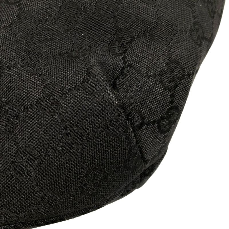 Gucci Shoulder Bag GG Pattern 106250 Black Leather
