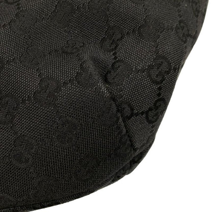 Gucci Shoulder Bag GG Pattern 106250 Black Leather