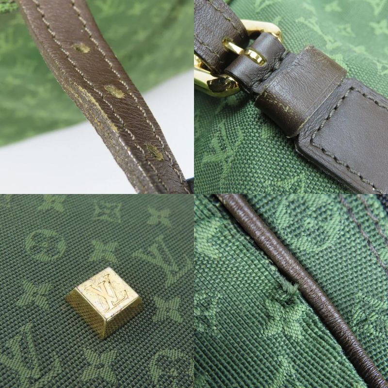 Louis Vuitton Boston Bag Claudine M42332 Monogram Mini Leather TST Khaki Gold