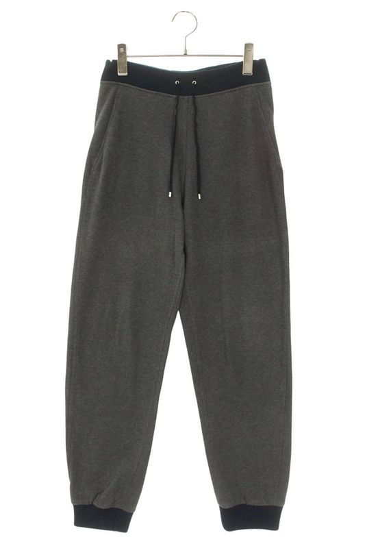 Hermes Ribbed Color Switching Easy Sweat Long Pants Men's XS