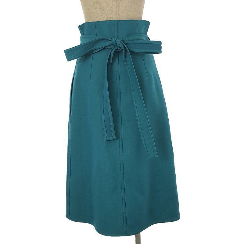Celine - Phoebe Period Wool Nylon Wrap Skirt - 36 - Green - Women's