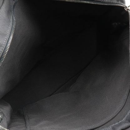 Hermes Yale Line Tote MM Nylon Canvas Gray Unisex Handbag