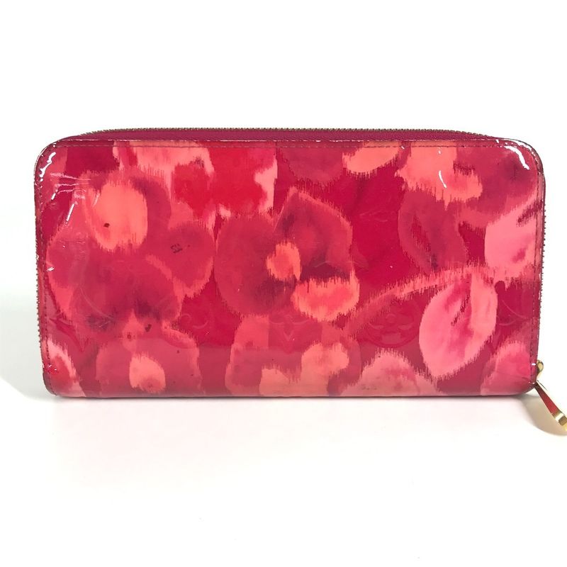 Louis Vuitton Long Zippy Wallet M90019 Patent Leather Rose Andian Pink