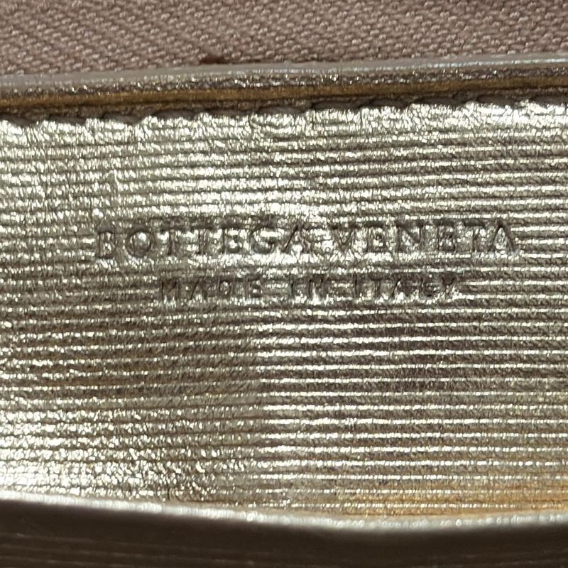 Bottega Veneta Long Zip Around Wallet Pink Gold Round Zipper Leather