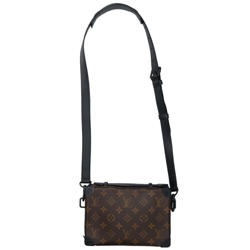 Louis Vuitton M45935 Handle Soft Trunk Monogram Macassar Shoulder Bag Men's