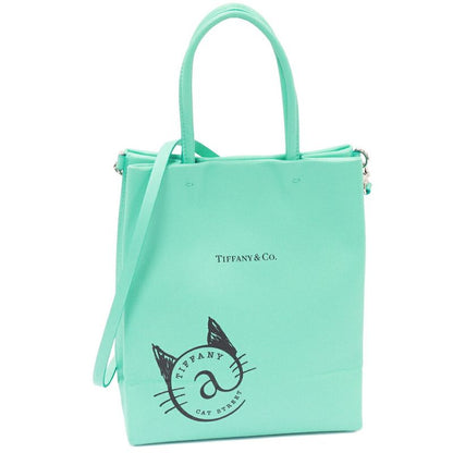 Tiffany & Co Handbag Shoulder Bag Cat Street Small Shopping 2WAY Bag Calf