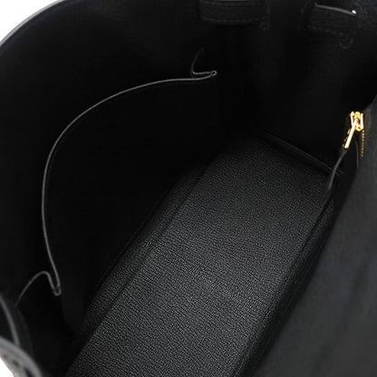 Hermes 2-Way Bag Kelly 25 Internal Stitching Togo Black Gold Hardware Black