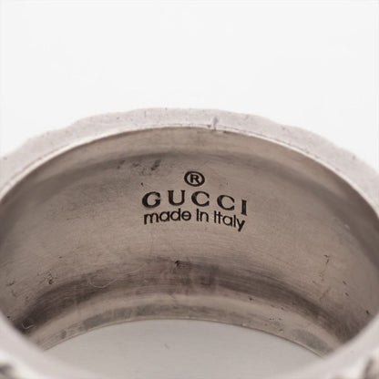 Gucci Taiga - Head Arabesque Garden Silver Ring #8 Made In Italy