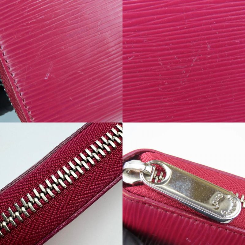 Louis Vuitton Long Wallet Zippy Wallet M61858 Epi Leather Fuchsia Bordeaux