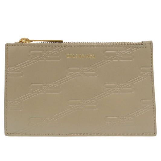 Balenciaga Bbmonogram Fragment Case Card Case Embossed 717784 Coin Case Leather