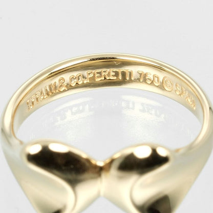 Tiffany & Co Ribbon 18K Yellow Gold No 7 Ladies 4.64g Ring